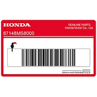 HONDA Front Cowl Upper Stripe 87148-MS8-000