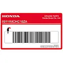 Emblema HONDA parafango posteriore