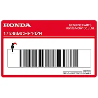 HONDA Tanksticker VTX, linkerkant 17536-MCH-F10ZB
