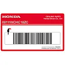 Emblemat HONDA na błotnik tylny