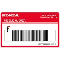 HONDA Kraftstofftank Aufkleber, linke Seite 17536-MCH-J00ZA