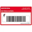 Linker achterspatbord sticker, linkerkant