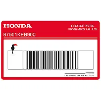 HONDA Pegatina de advertencia Honda OEM 87501KEB900 87501-KEB-900
