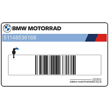 Emblemat S1000RR na górną owiewkę boczną, prawy