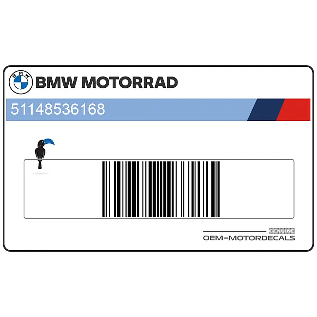 BMW S1000RR Emblem Seitenverkleidung oben rechts OEM 51148536168