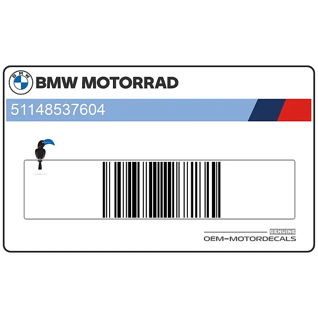BMW S1000RR Grafica RR Carenatura Laterale Destra Lato Destro OEM 51148537604