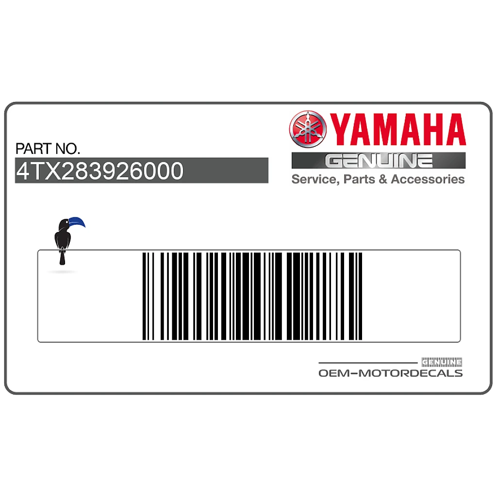 Yamaha TDM850 Adesivo Carenatura Destra OEM 4TX283926000
