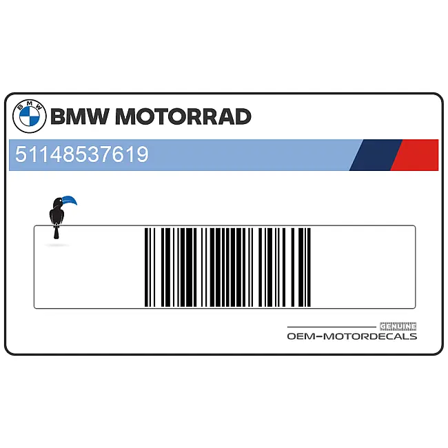 Grafica serbatoio BMW S1000RR sinistra OEM 51148537619