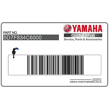 Adesivo carena inferiore, lato sinistro