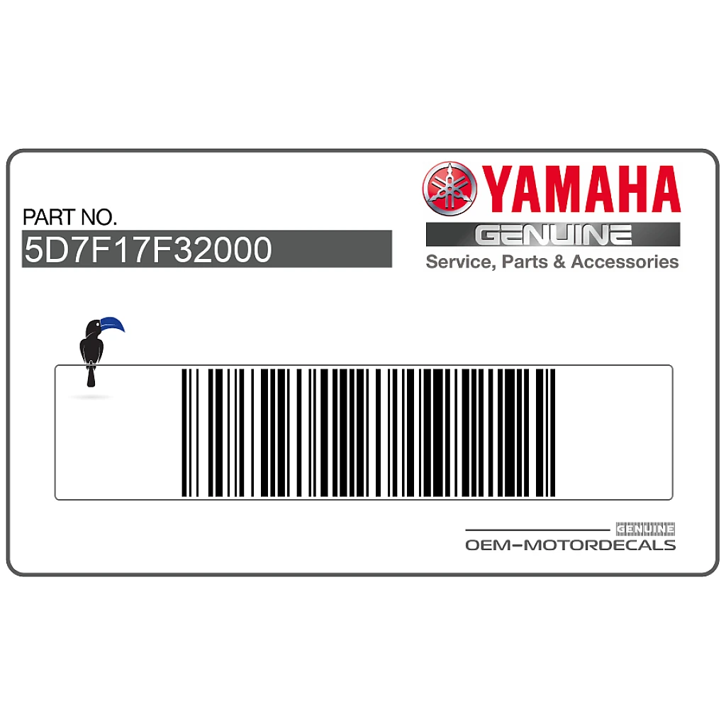 Yamaha YZF-R125 Aufkleber für linke Verkleidung links OEM 5D7F17F32000