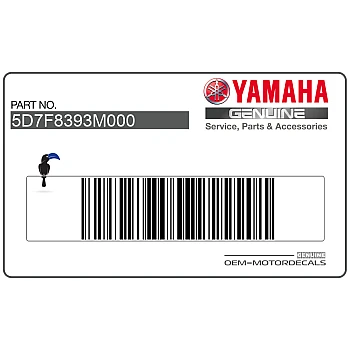 Adesivo carena anteriore superiore, lato sinistro