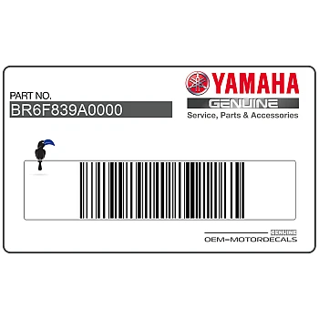 Adesivo carena anteriore superiore, lato sinistro