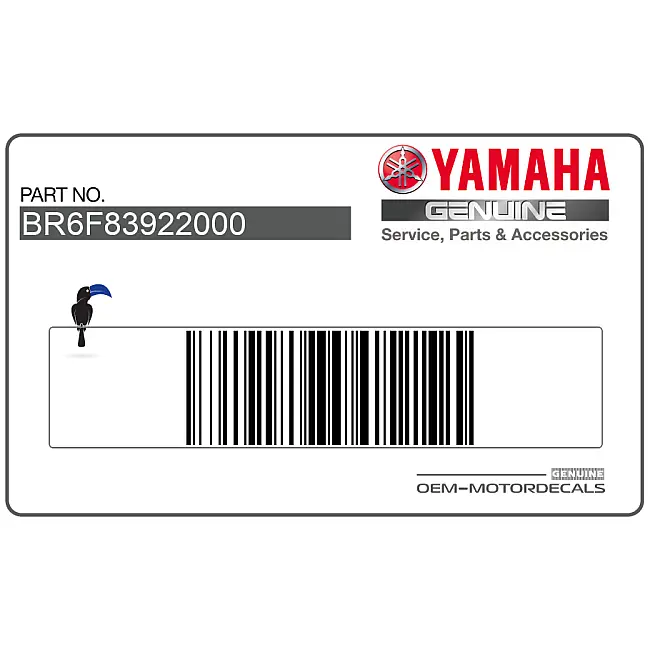 Yamaha YZF-R125 Seitenverkleidungsaufkleber rechte Seite OEM BR6F83922000