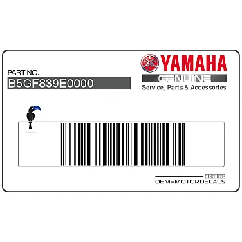 Zijpaneel sticker, linkerkant