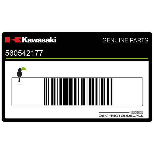 Adesivo logo KAWASAKI per parabrezza Kawasaki Ninja 650 OEM 560542177