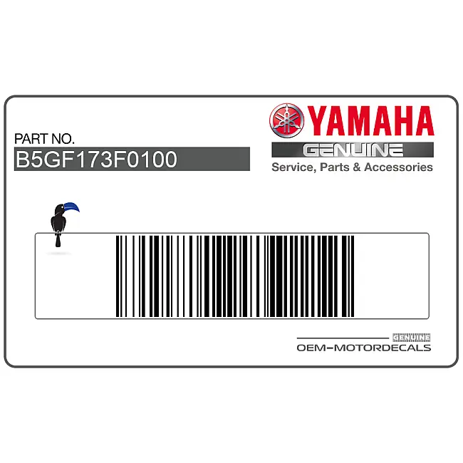 Autocollant Yamaha YZF-R125 Carénage Droit Côté Droit OEM B5GF173F0100