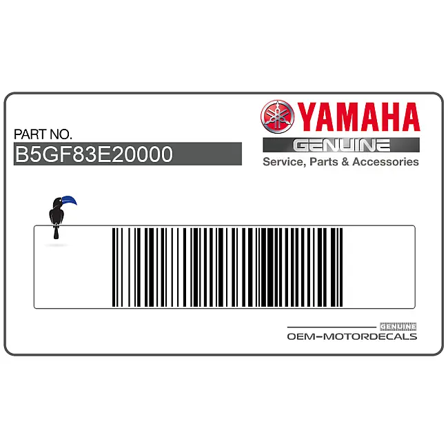 Emblème de carénage droit Yamaha YZF-R125 Côté droit OEM B5GF83E20000
