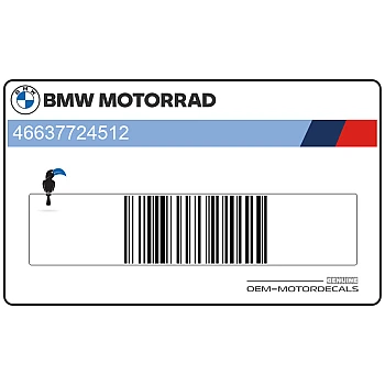 Autocollant carénage arrière queue, côté droit