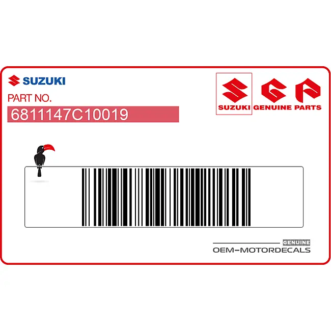 Suzuki GSF600N Bandit Emblema SUZUKI Serbatoio OEM 6811147C10019