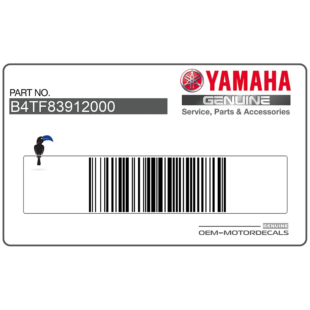 Yamaha Tracer 700 Adesivo Carenatura Sinistra Lato Sinistro Originale OEM B4TF83912000