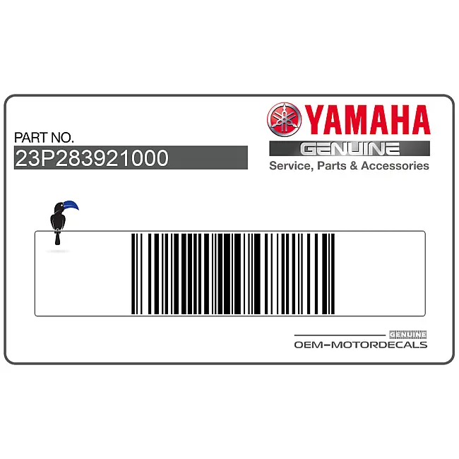 Yamaha XT1200Z Super Tenere Naklejka na prawą owiewkę Prawa Strona OEM 23P283921000