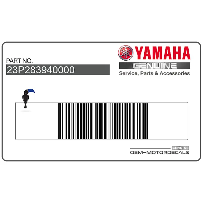 Yamaha XT1200Z Super Tenere Naklejka na prawą owiewkę Prawa Strona OEM 23P283940000