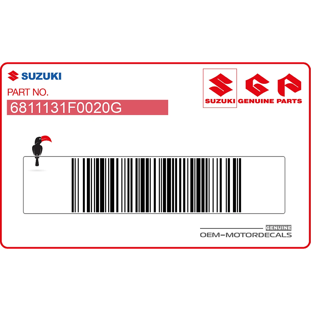 Emblema SUZUKI serbatoio Suzuki GSF600N BANDIT OEM 6811131F0020G