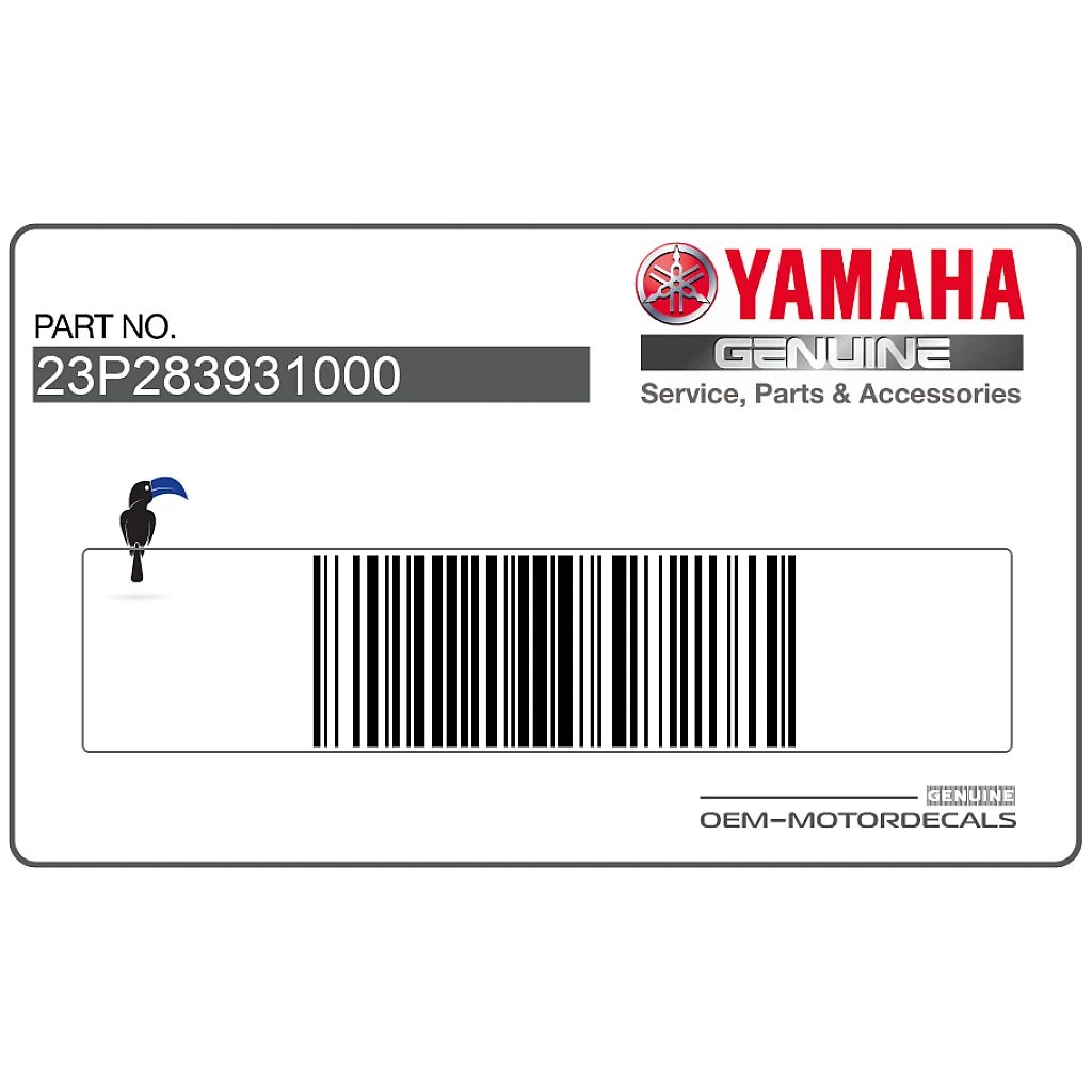 Autocollant de carénage gauche Yamaha XT1200Z Super Tenere, côté gauche OEM 23P283931000