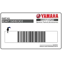 YAMAHA Waarschuwingssticker bandbelasting spatbord B34-F1668-00-00