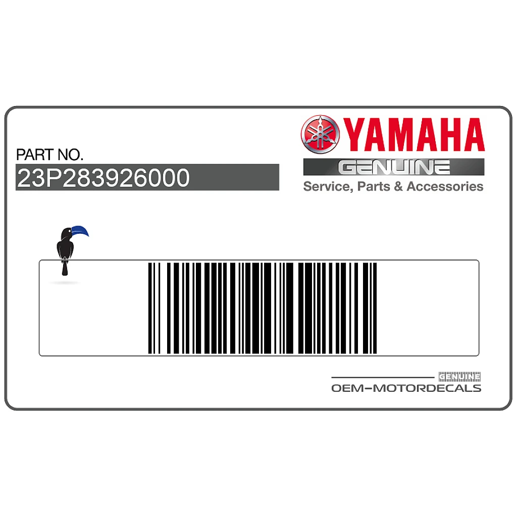 Yamaha XT1200Z Super Tenere Pegatina Carenado Derecho Super Tenere Lado Derecho OEM 23P283926000