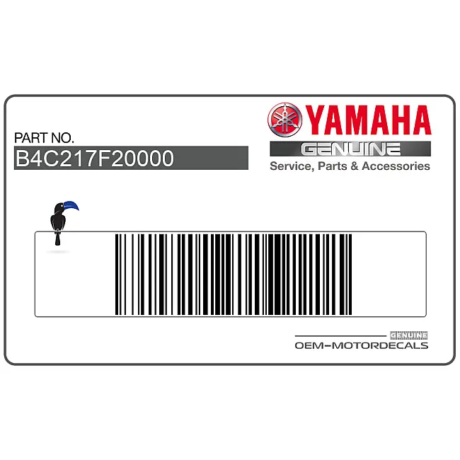 Yamaha MT-07 Naklejka na zbiornik paliwa prawa strona OEM B4C217F20000