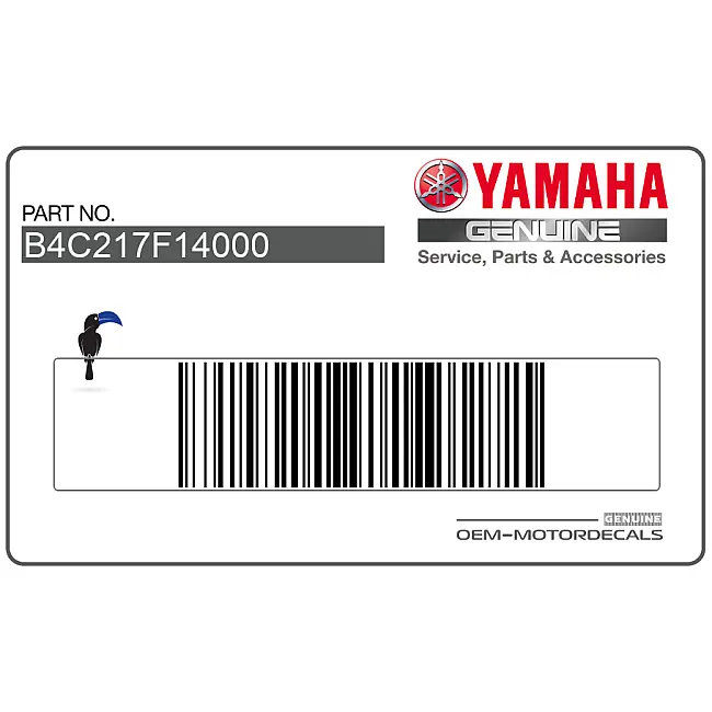 Autocollant de réservoir Yamaha MT-07 Côté Gauche OEM B4C217F14000