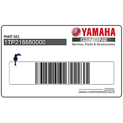 Swingarm tire pressure label