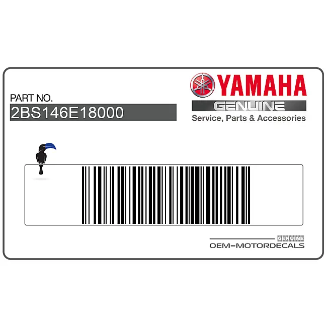 Autocollant de flanc de carénage Yamaha XT1200Z Super Tenere côté gauche OEM 2BS146E18000