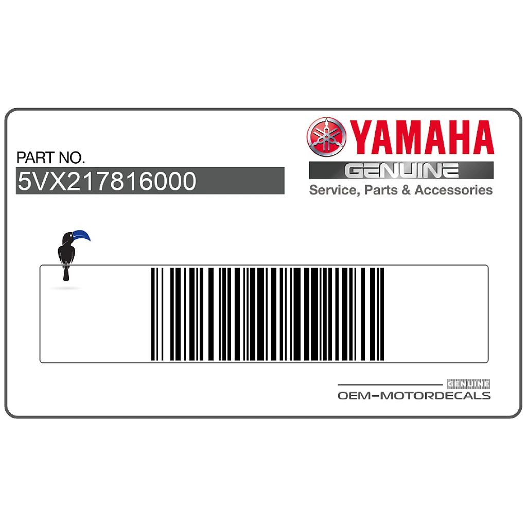 Yamaha FZ6-S FAZER Emblema carenatura telaio YAMAHA OEM 5VX217816000