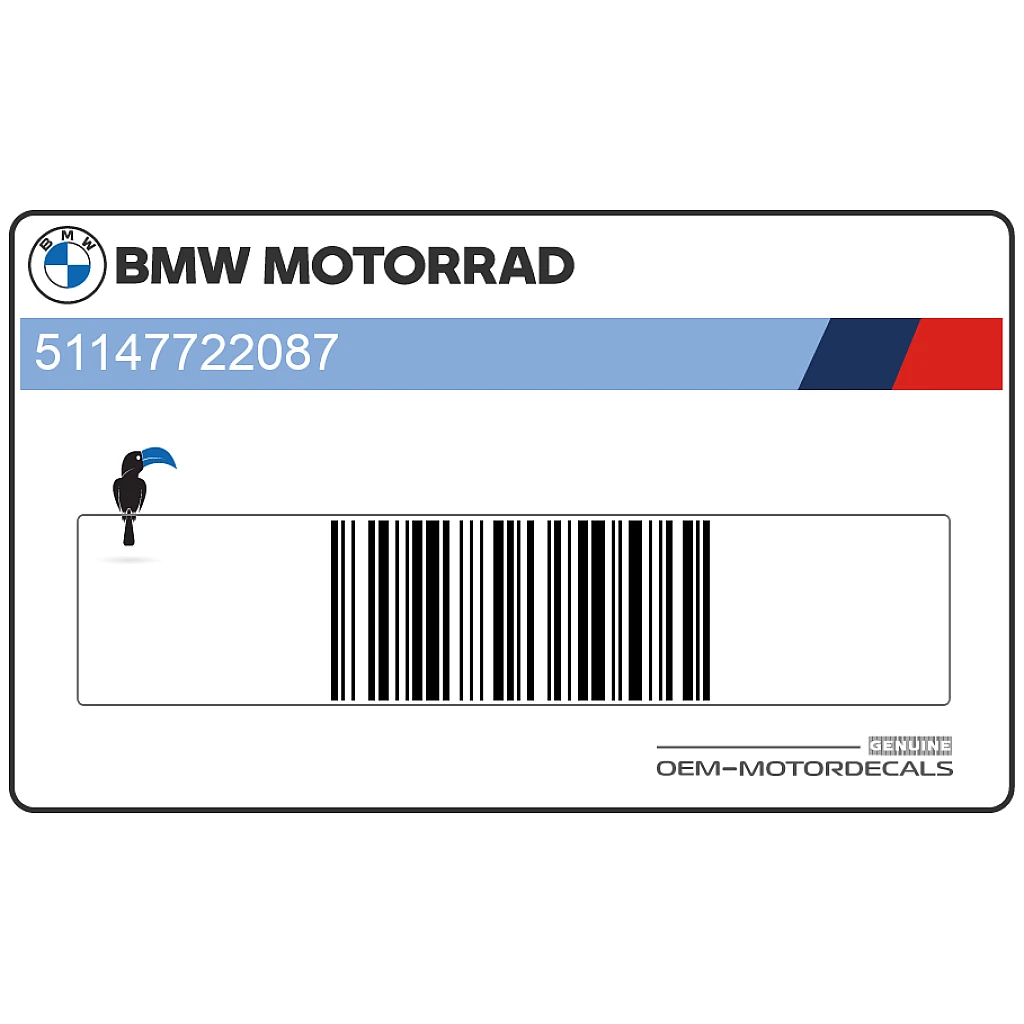 BMW F800GS 30 Years GS Kuipdeel Sticker Linkerkant OEM 51147722087