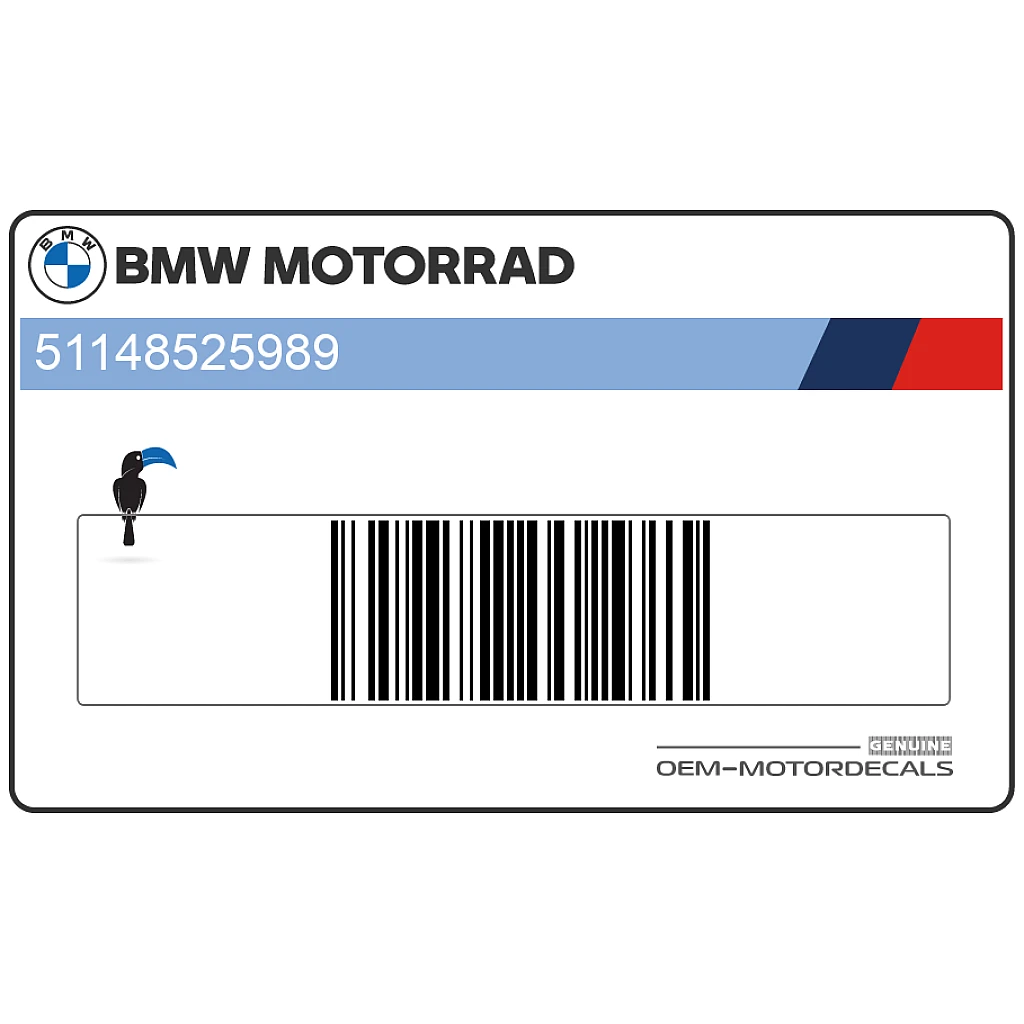 Autocollant de carénage BMW F800GS côté gauche, lettrage OEM 51148525989