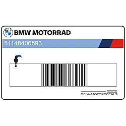 Left side main fairing S1000RR lettering decal