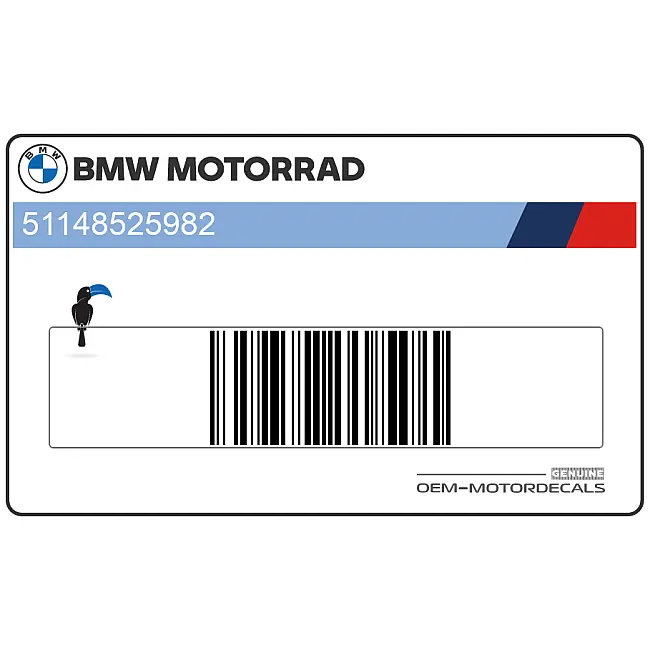 BMW F700GS Rechte Verkleidung Schriftzug Aufkleber Rechte Seite OEM 51148525982