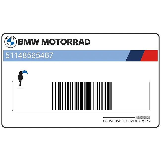 BMW F 700 GS Seitenverkleidungs-Schriftzug linke Seite OEM 51148565467