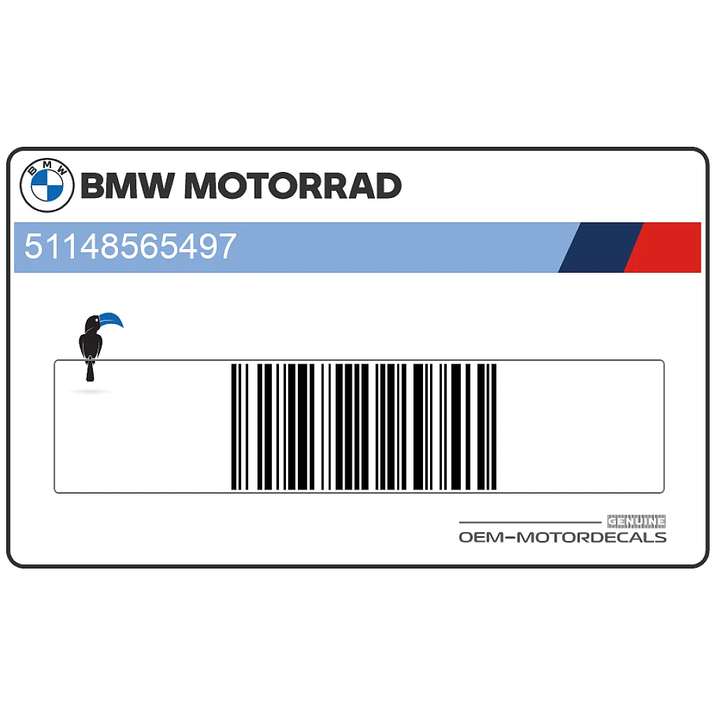 BMW F700GS Seitenverkleidungs-Schriftzug linke Seite OEM 51148565497