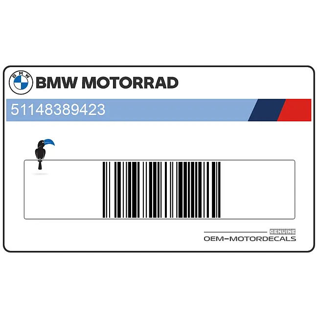 Decal con scritta BMW F850GS per carenatura sinistra, lato sinistro OEM 51148389423