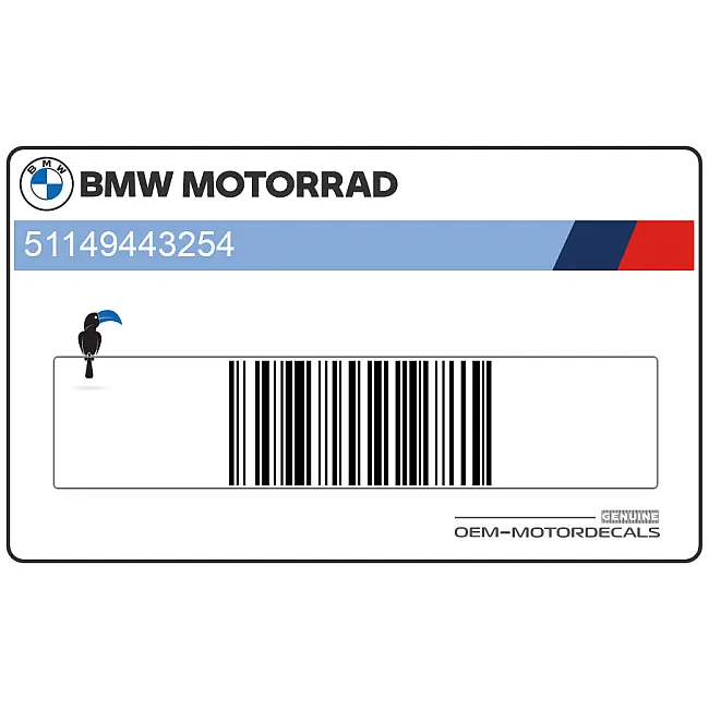 BMW F850GS Radiateurkap F850 Opschrift Rechterkant OEM 51149443254 Originele Fabriekssticker