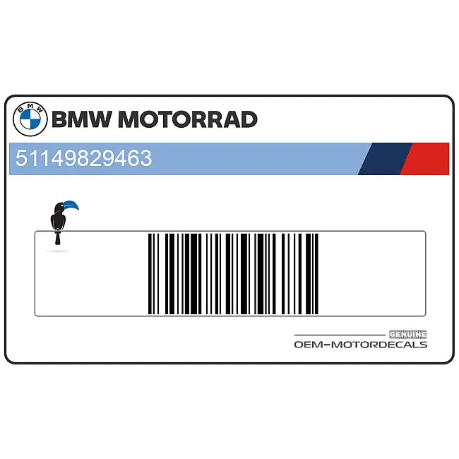 BMW F850GS Zijpaneel Rallye Logotype Linkerkant Origineel 51149829463