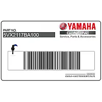 YAMAHA Étiquette d'avertissement pour réservoir de carburant 5VX-2117B-A1-00