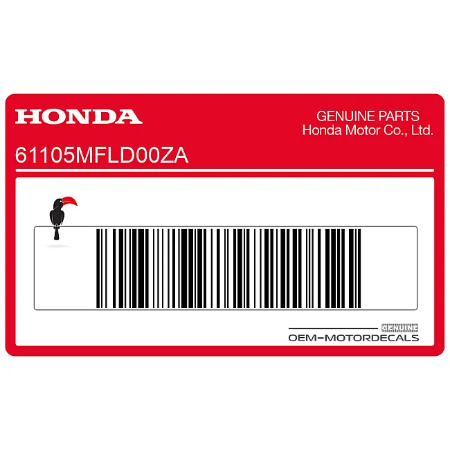 Honda CBR600RR Vorderes Schutzblech ABS Emblem OEM 61105MFLD00ZA