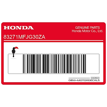 Side cowling decal