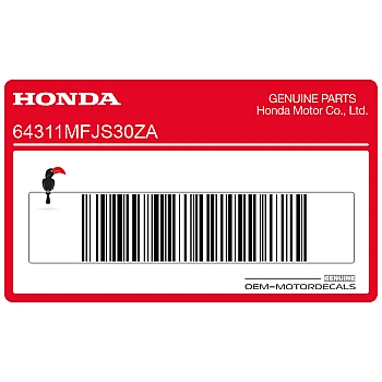 Belly pan decal, right side