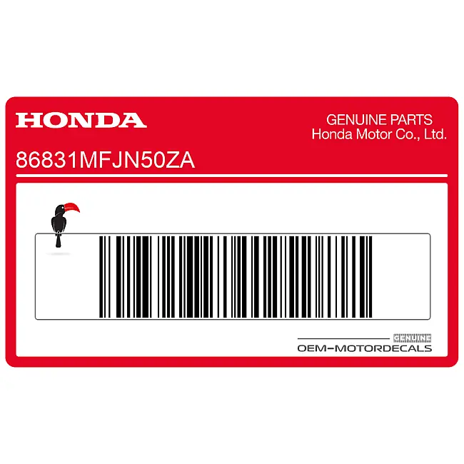 Honda CBR600RR Rechter Kraftstofftank Honda Wing Aufkleber rechte Seite OEM 86831MFJN50ZA
