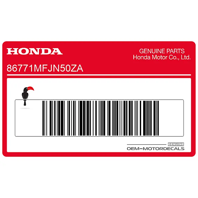 Honda CBR600RR Heckverkleidungs HONDA Logo Emblem OEM 86771MFJN50ZA